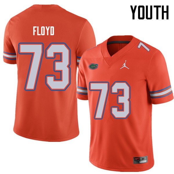 Jordan Brand Youth #73 Sharrif Floyd Florida Gators College Football Jerseys Orange
